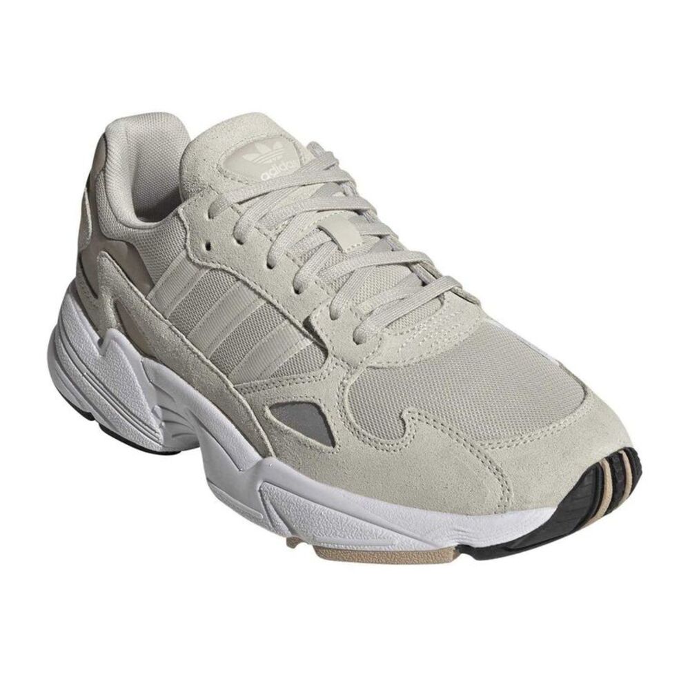Adidas Womens/Ladies Falcon 3 Stripes Suede Sneakers / Alumina